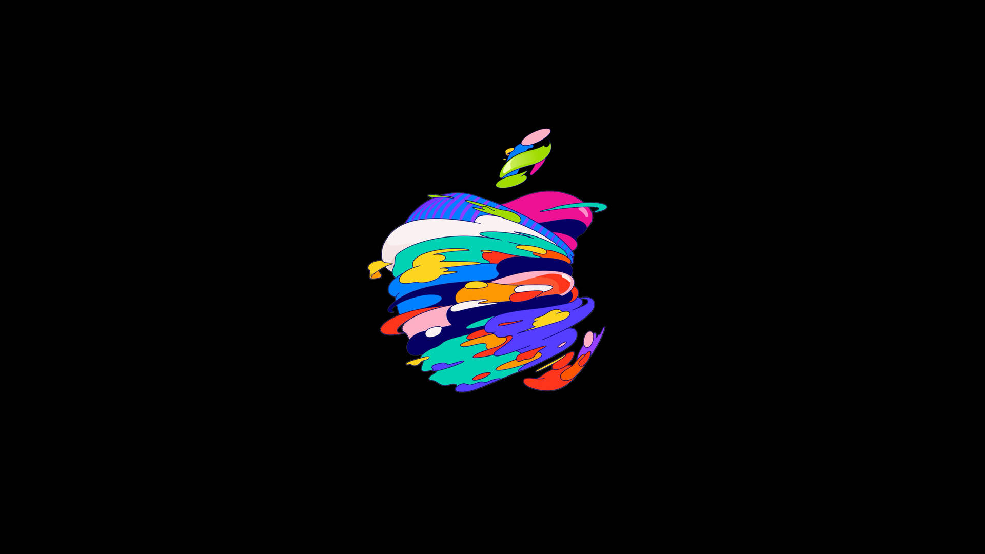 Apple Logo Black Art