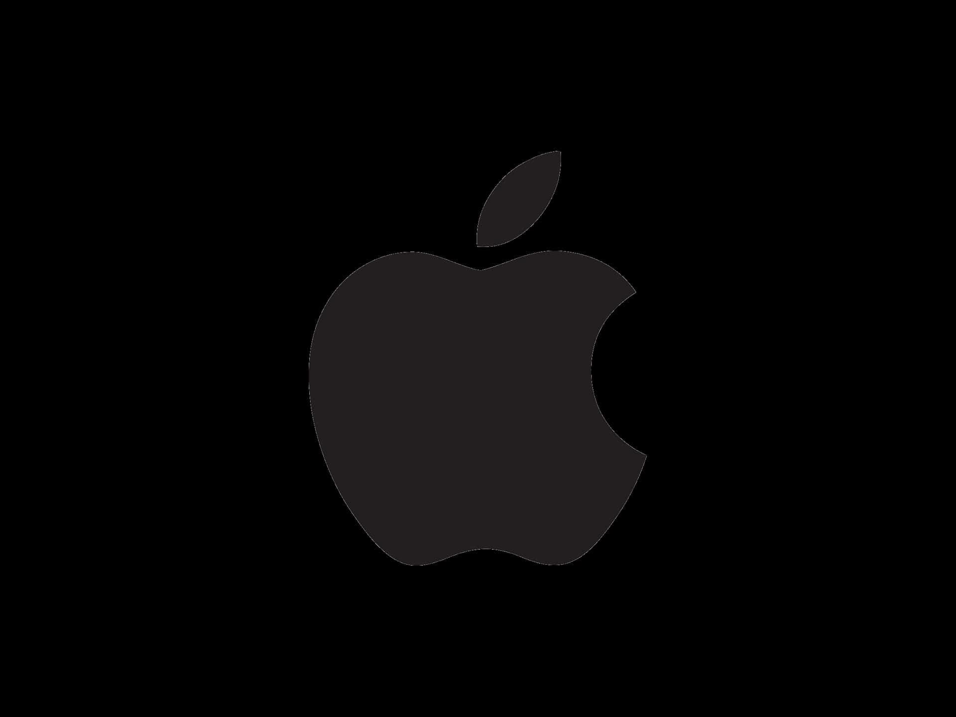 Apple Logo Black Background PNG
