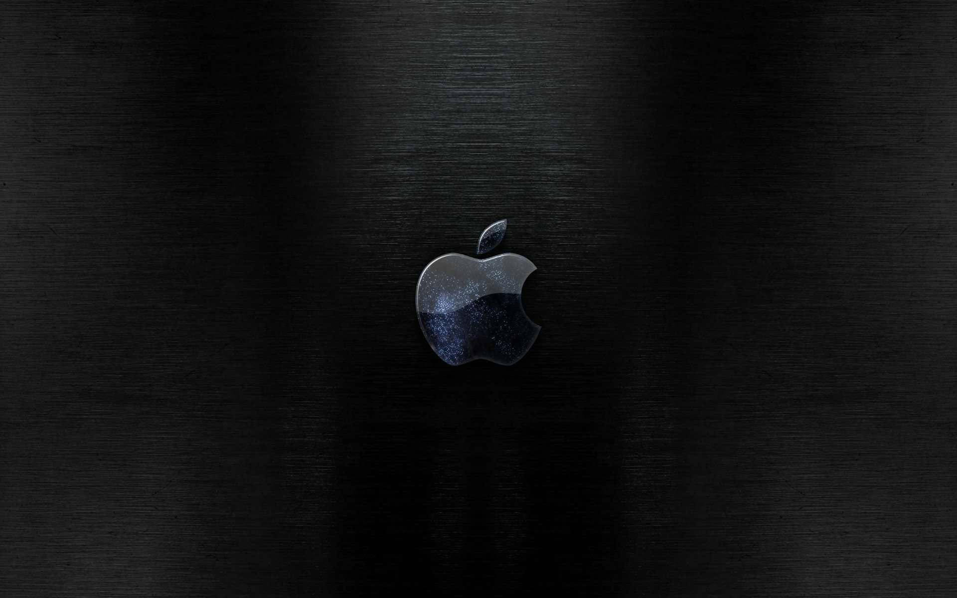 Apple Logo Sort HD Skrivebordsbaggrund Wallpaper