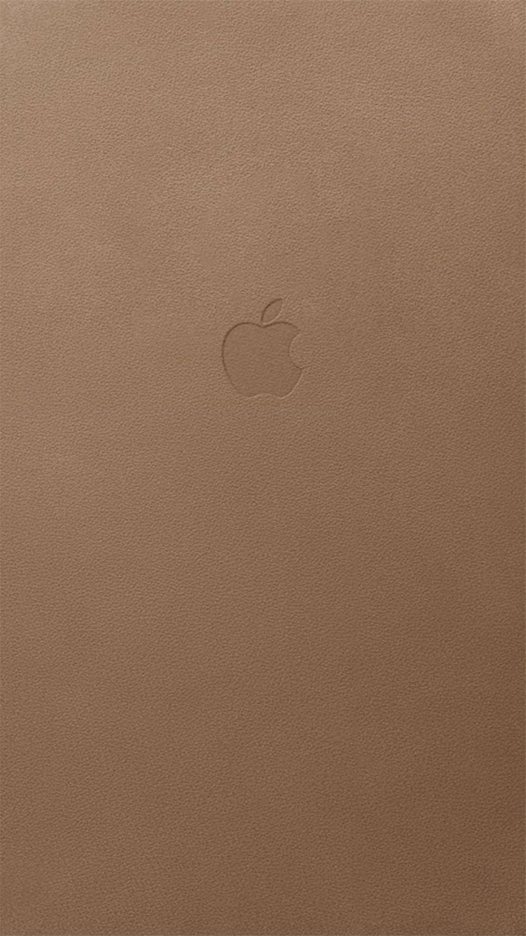 Apple Logo Brown Iphone Wallpaper