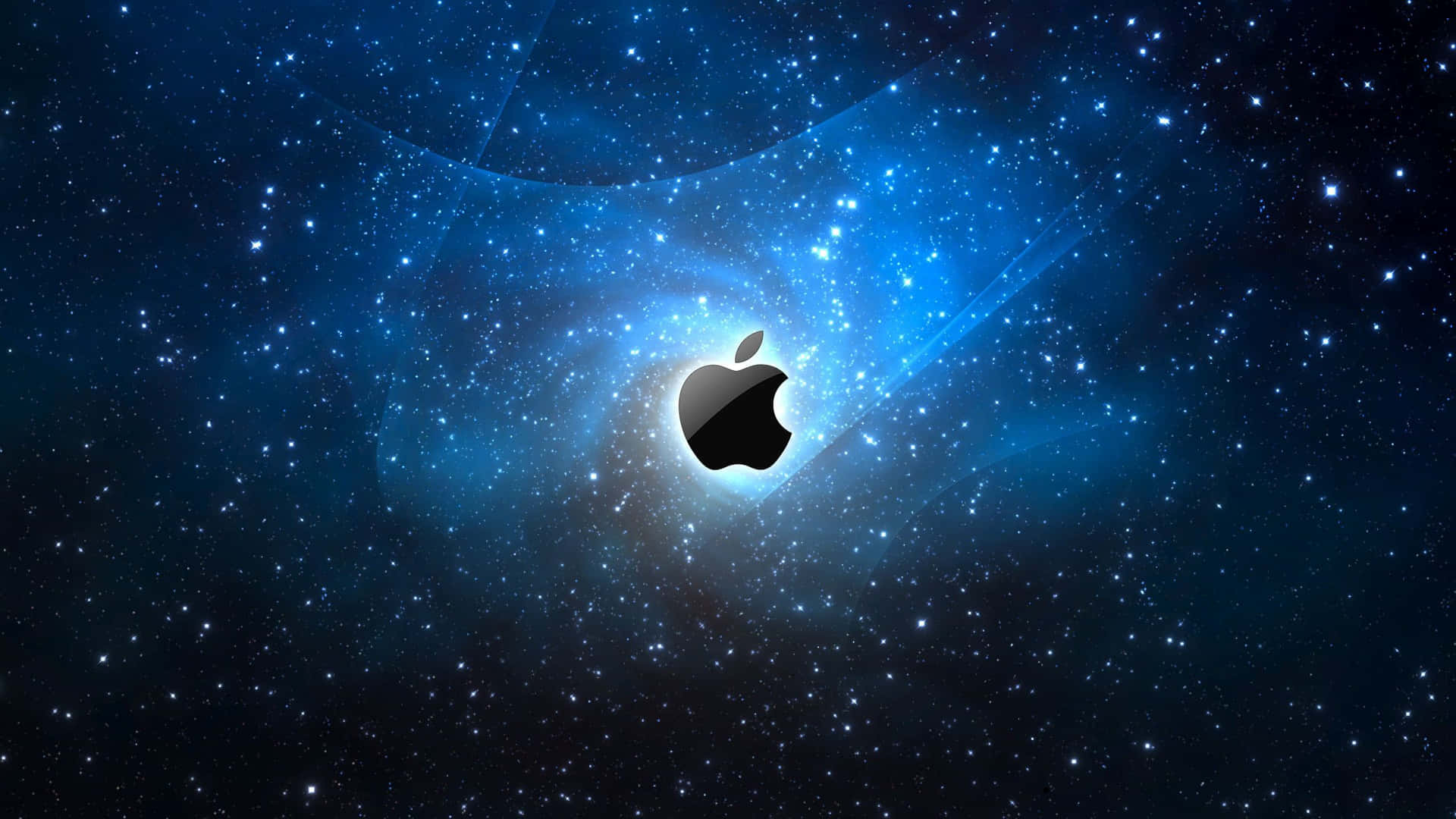 Apple Logo Galaxy Background Wallpaper