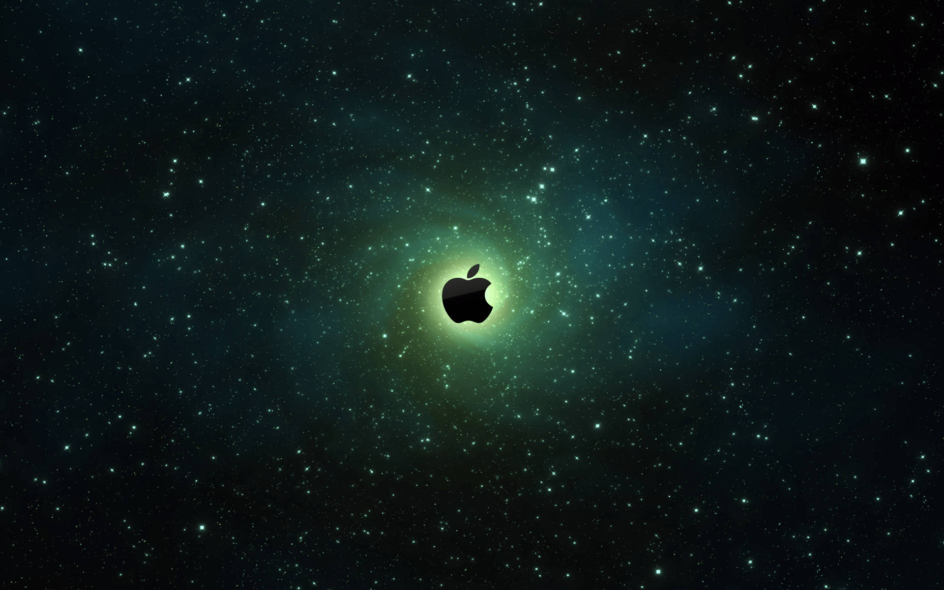 An Apple in Outer Space Wallpaper