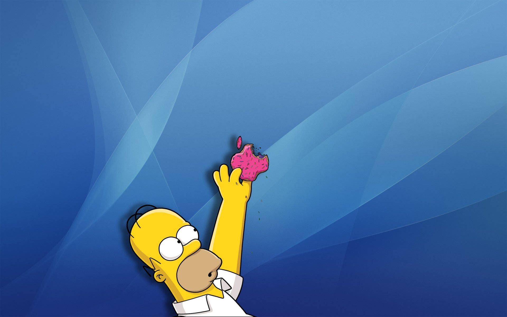 Apple Logo Homer Simpsons Wallpaper