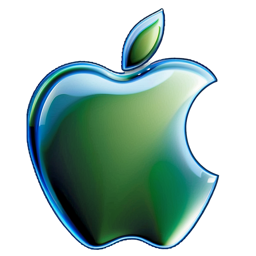 Download Apple Logo In Eco-friendly Style Png Ouh7 | Wallpapers.com