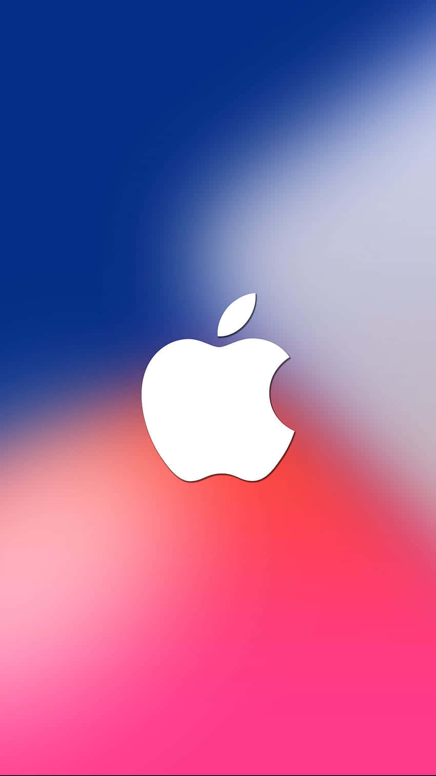 Apple Logo Iphone X Colorful Background