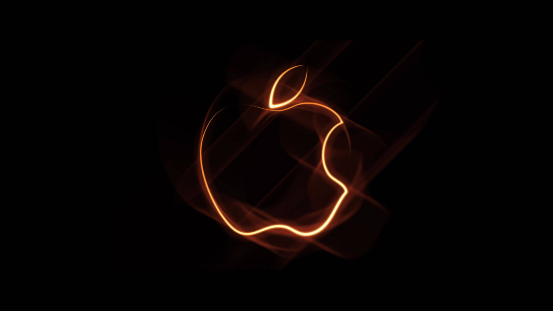 Apple Logo Light Art Wallpaper