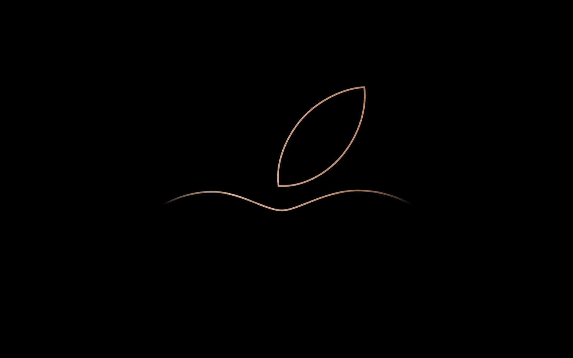 Apple Logo Outline Macbook Air Wallpaper