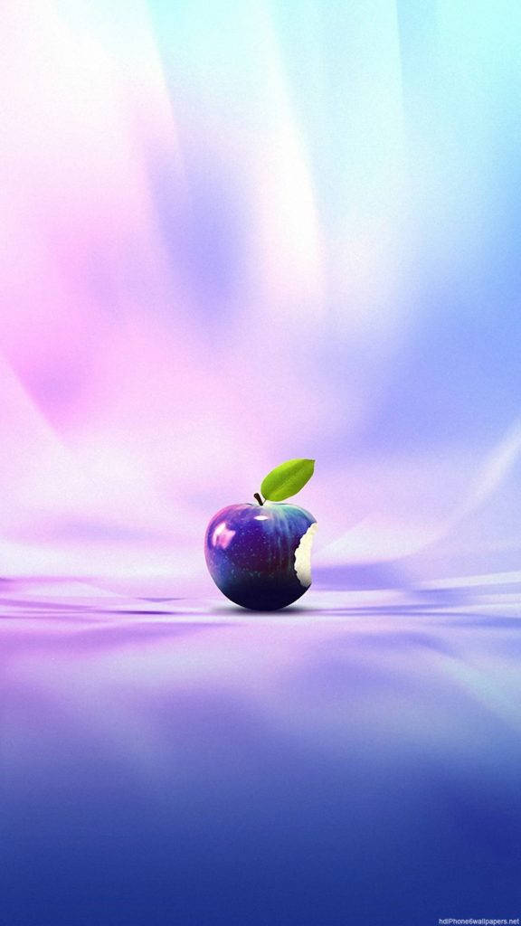 Apple Logo Purple Iphone Wallpaper