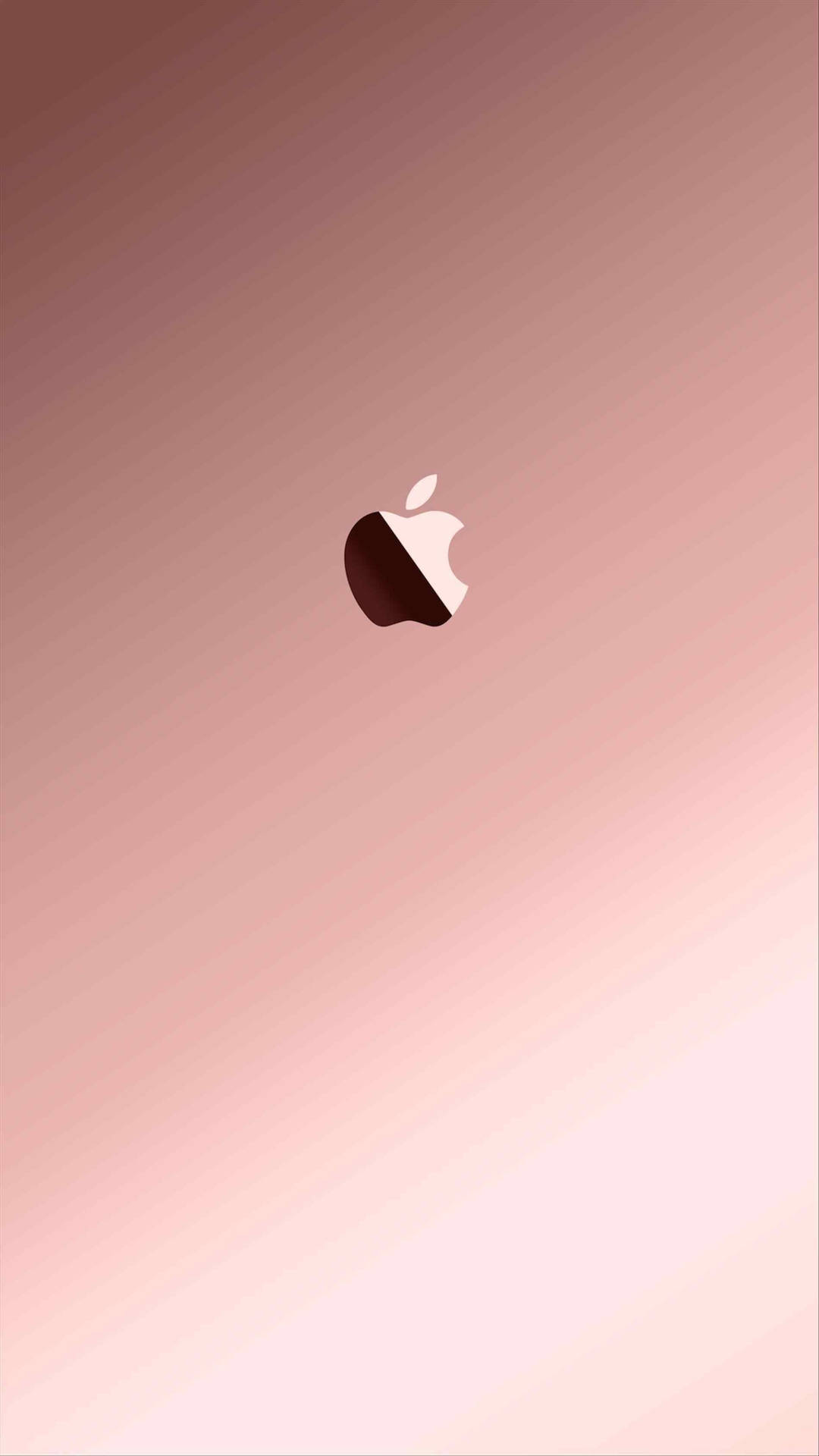 Apple Logo Rose Gold Iphone Wallpaper