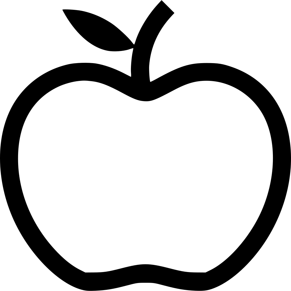 Apple Logo Silhouette PNG