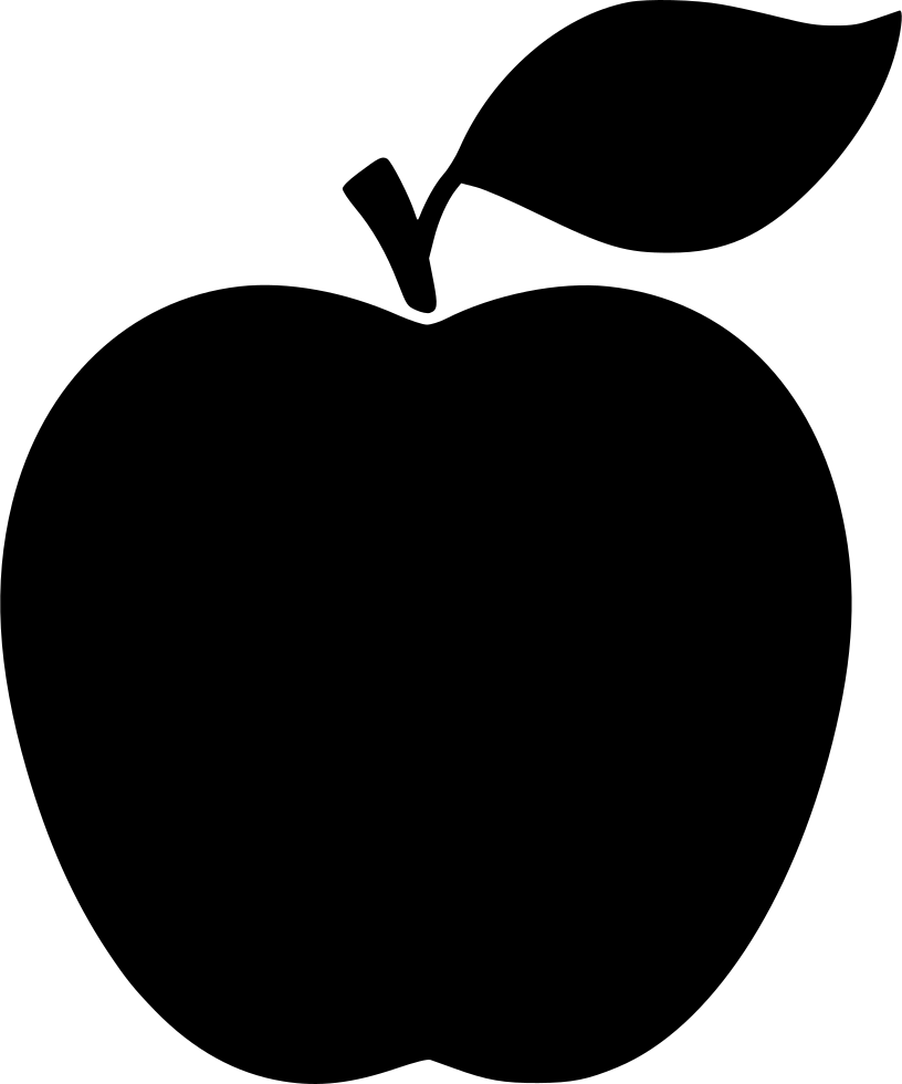 Apple Logo Silhouette PNG
