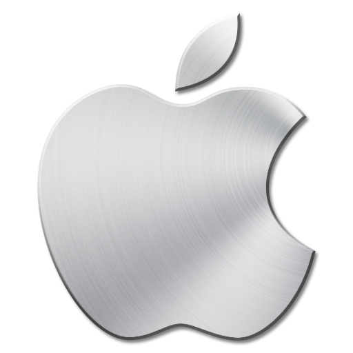 Apple Logo Silver PNG