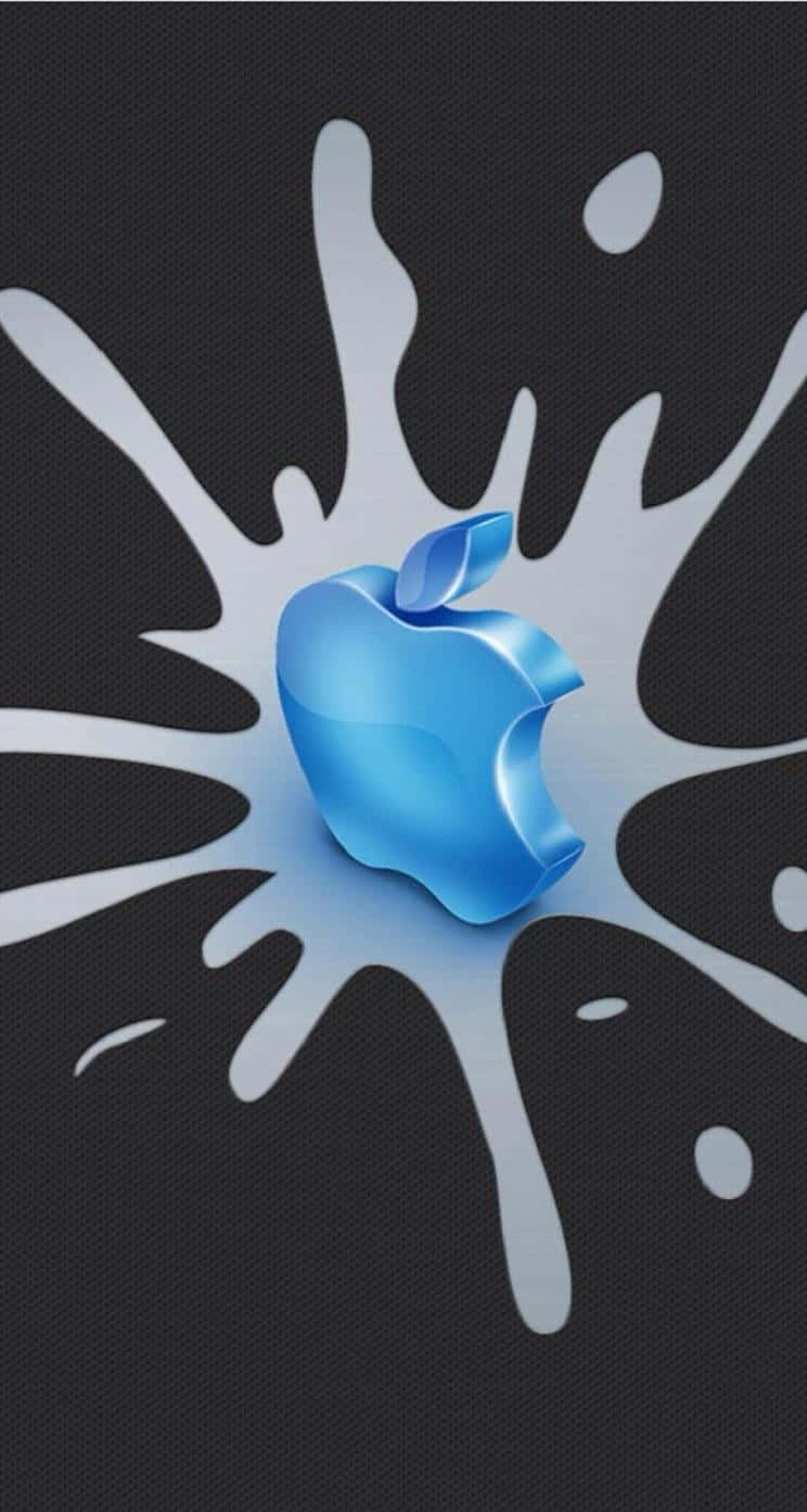 Logode Apple En Salpicadura Original Del Iphone 5s Fondo de pantalla