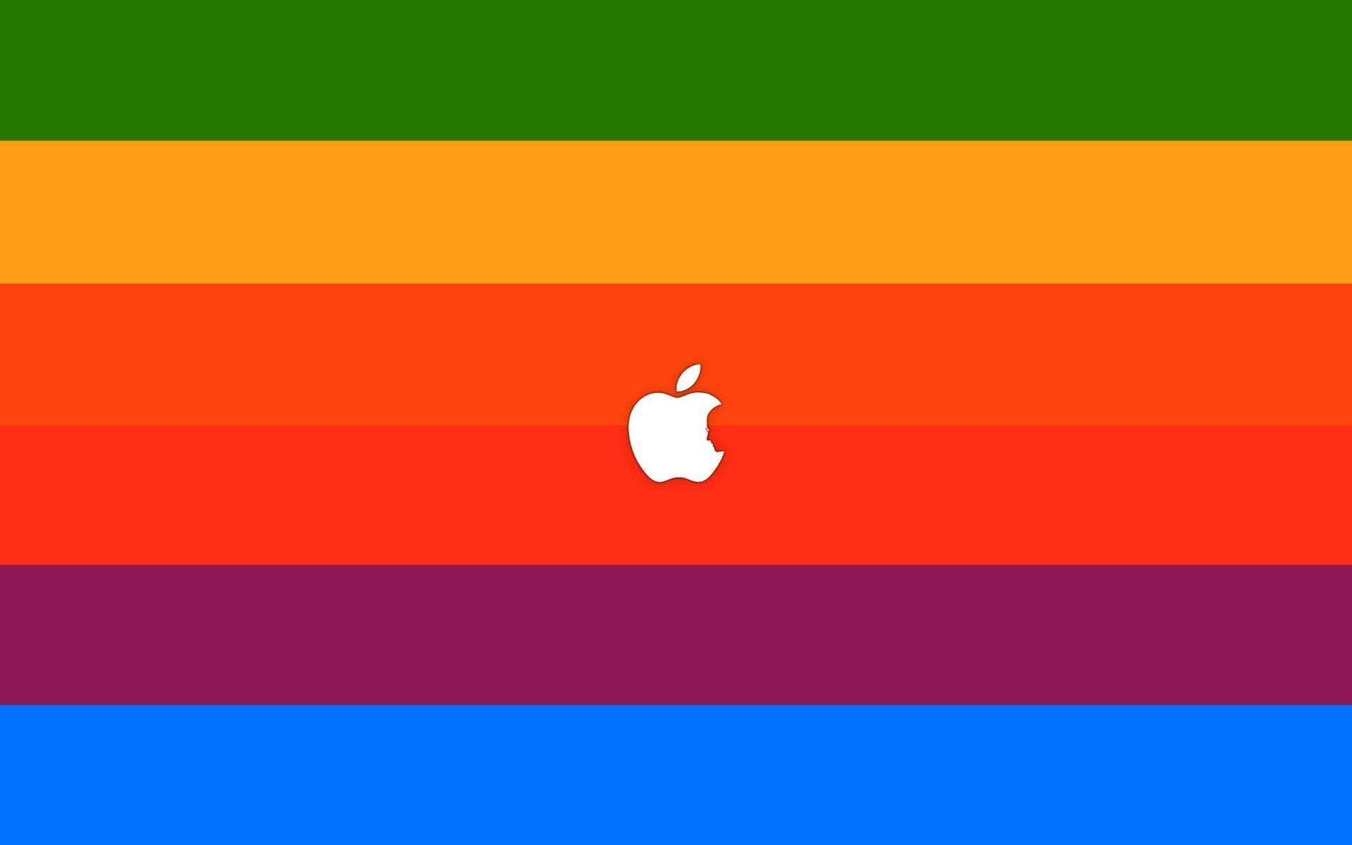 Apple Logo Steve Jobs Silhouette Wallpaper