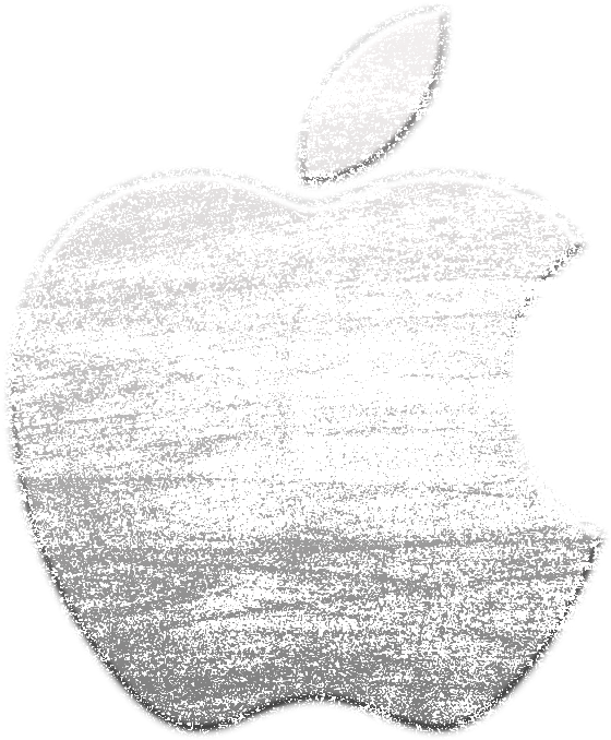 Apple Logo Textured Design PNG