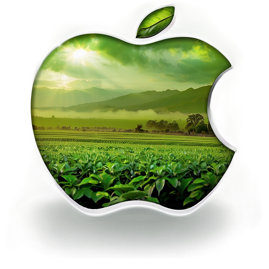 Apple Logo With Nature Background Png Fnr PNG