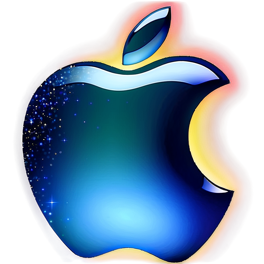 Apple Logo With Sparkles Png 46 PNG