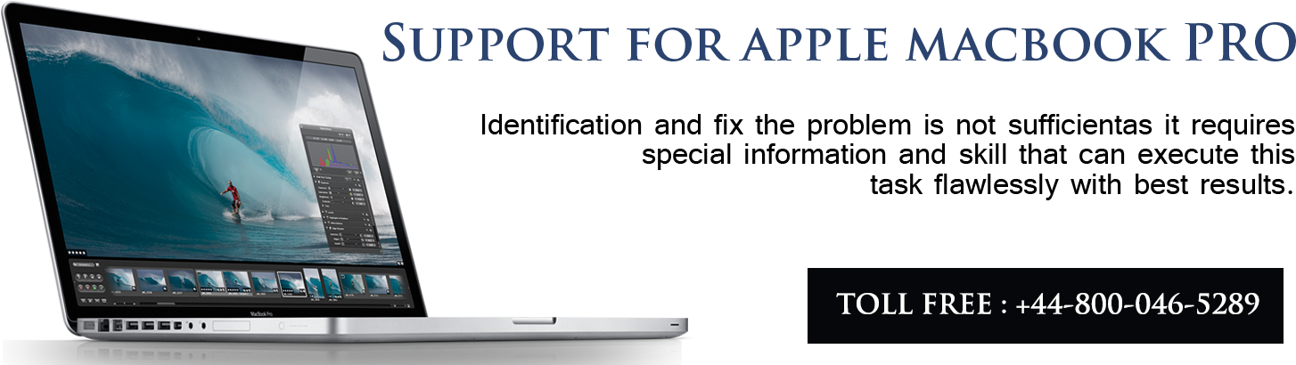 Apple Mac Book Pro Support Advertisement Banner PNG