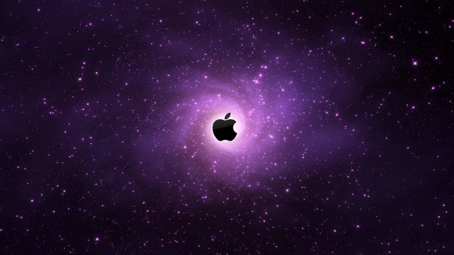 Fondode Pantalla De Apple Mac En Tono Morado Con Galaxia. Fondo de pantalla