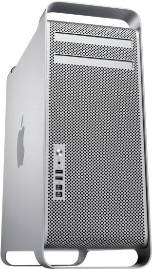 Apple Mac Pro Tower Side View PNG
