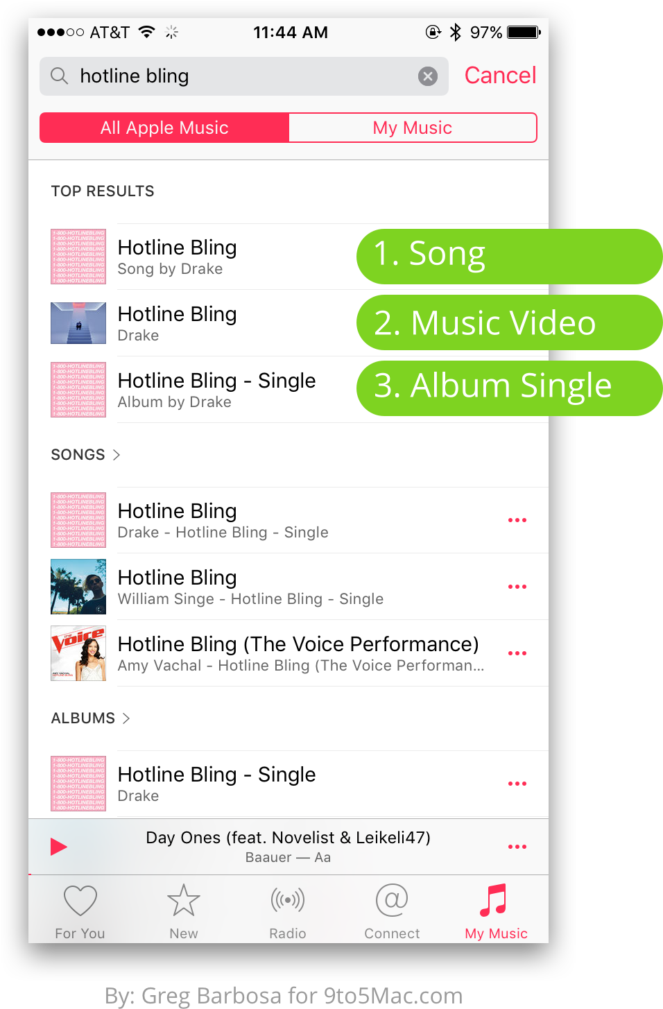 Apple Music Hotline Bling Search Results PNG