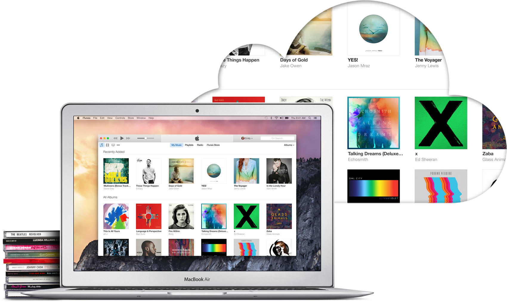 Apple Music Interface Mac Bookand C Ds PNG