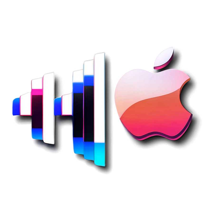 Apple Music Logo Sticker Design Png Hxa25 PNG