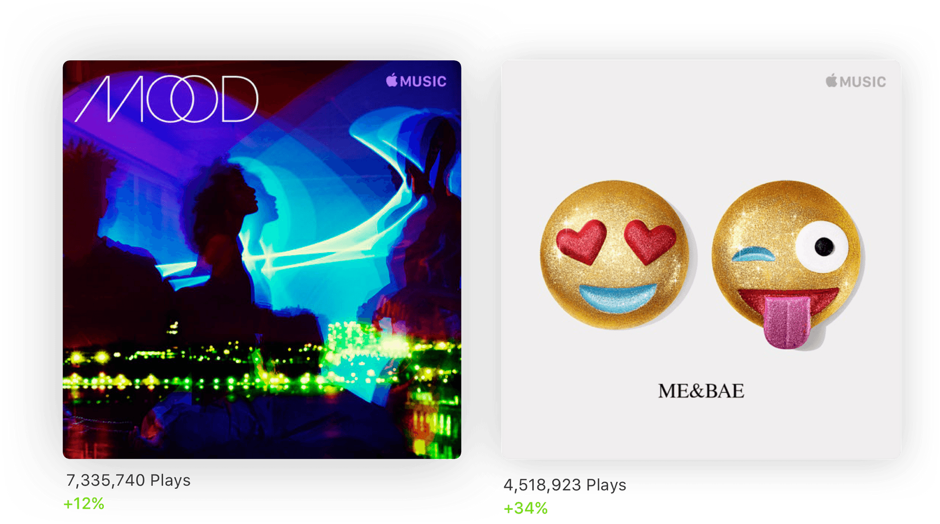 Apple Music Mood Playlist Cover PNG