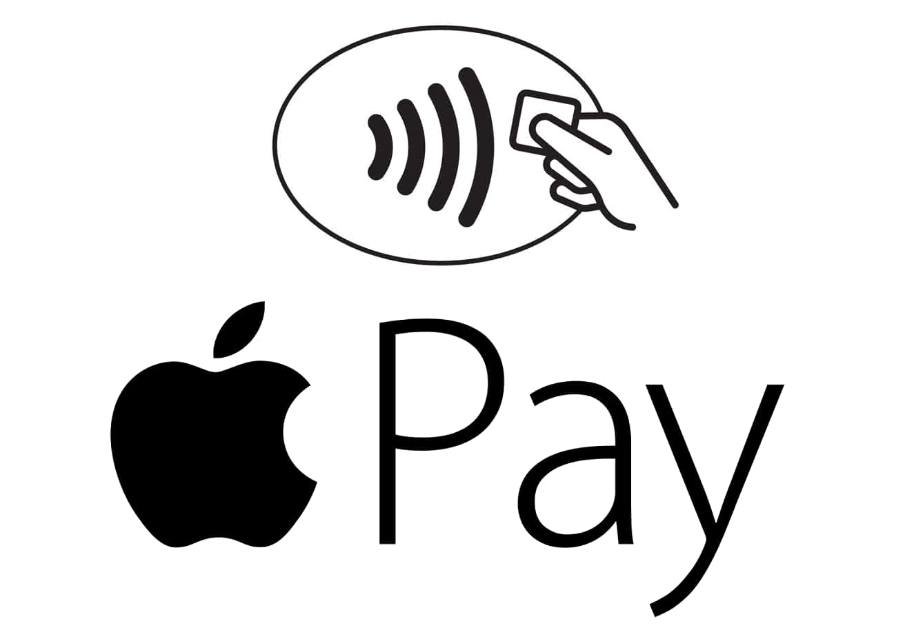 Apple Pay Logo With A Hand Holding It