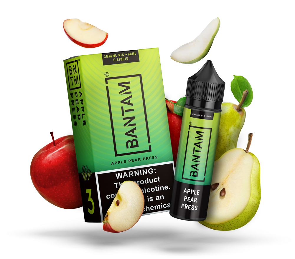 Apple Pear Eliquid Product Presentation PNG