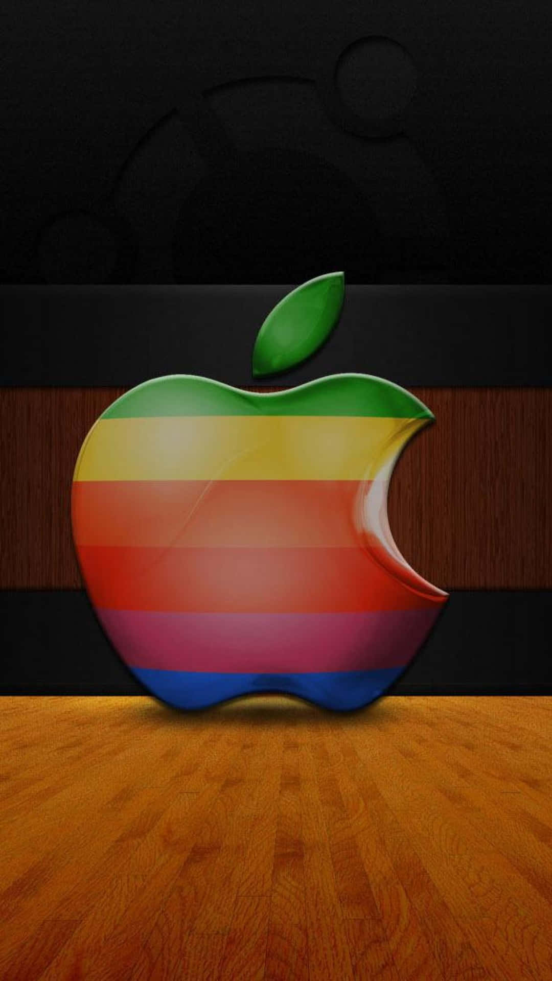 Firaikoniska Apple-logotypen.