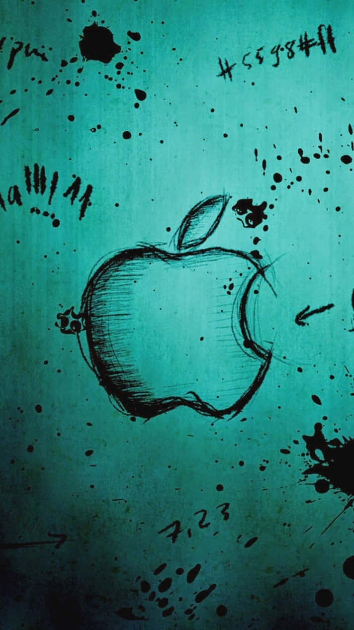 Lys op dagen med Apples ikoniske Regnbue-logo.