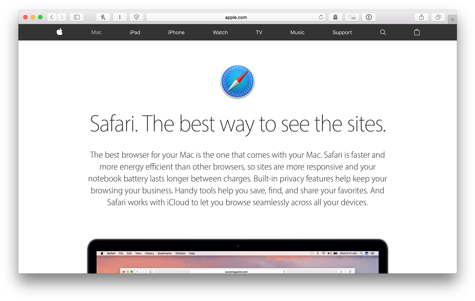 Apple Safari Browser Promotion PNG