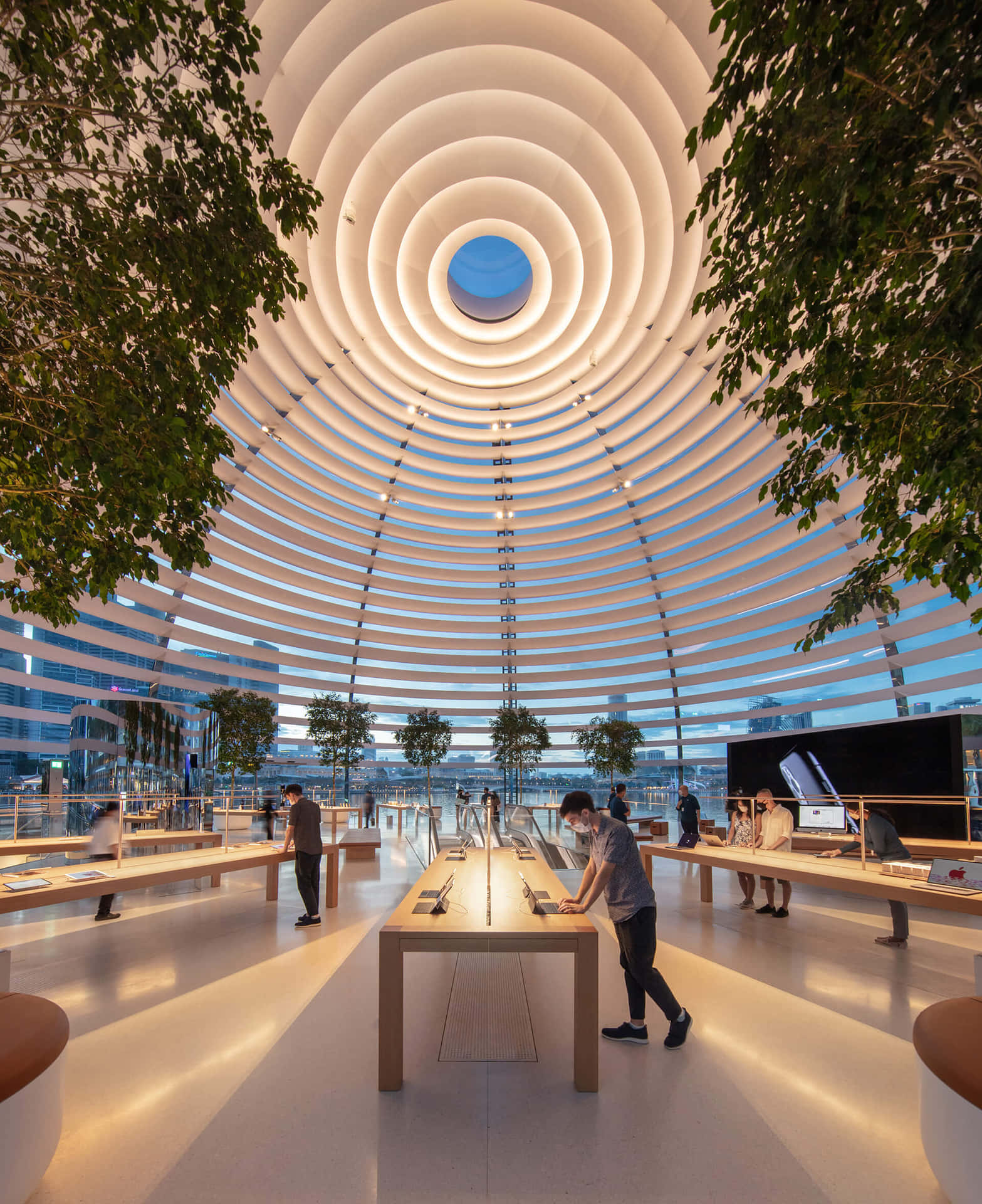 Apple Store Interior Design Architecture Wallpaper