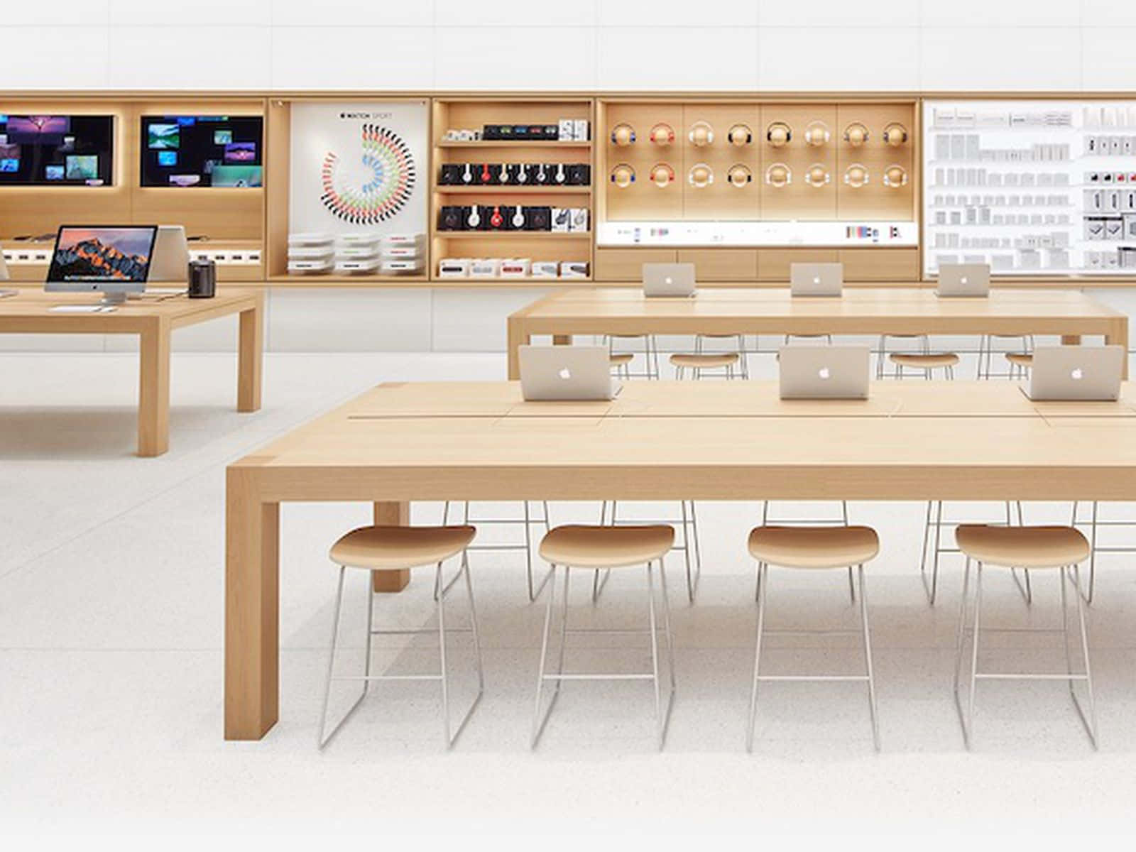 Apple Store Interior Display Wallpaper