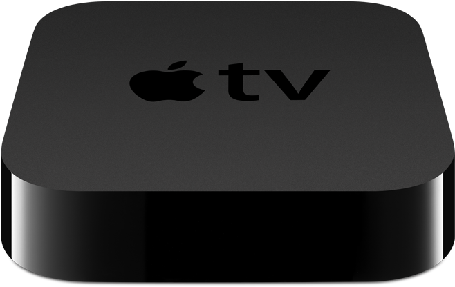 Apple T V Streaming Device Top View PNG