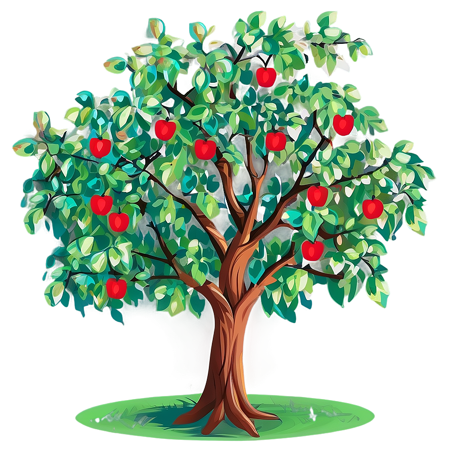 Apple Tree Vector Png Pto PNG