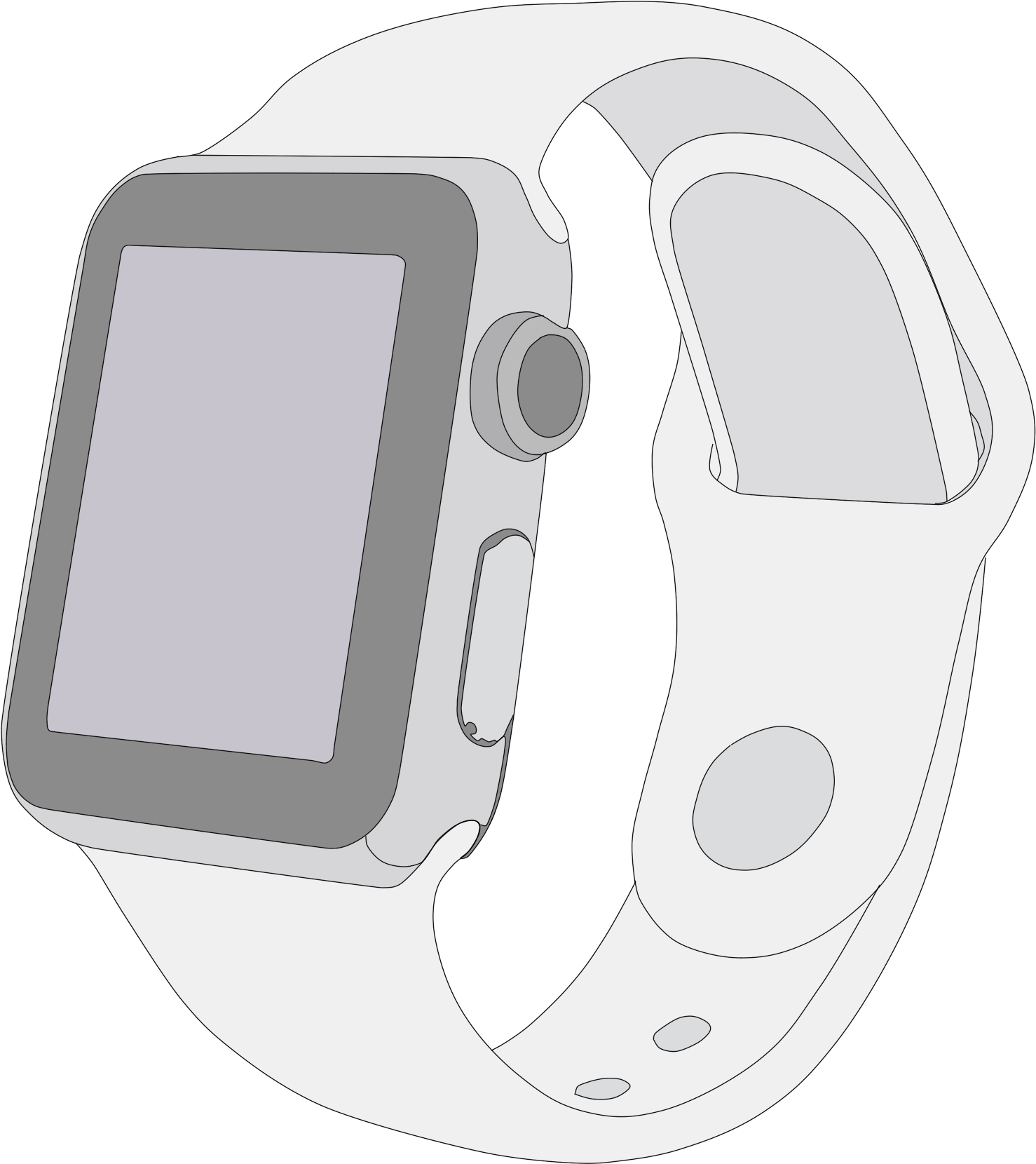 Apple Watch Illustration PNG