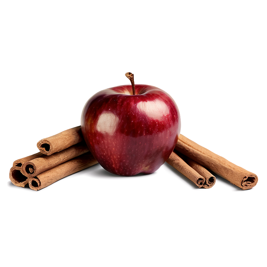 Apple With Cinnamon Png 3 PNG