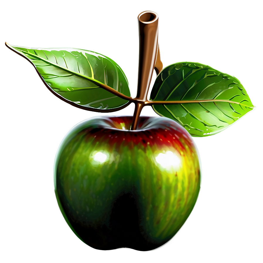 Apple With Leaf Png Gyj42 PNG