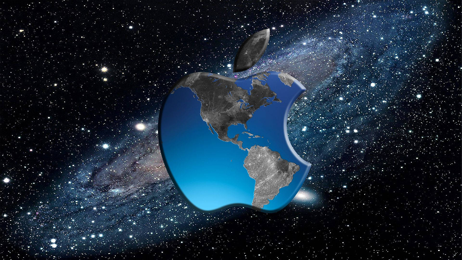 Apple World Map Laptop Desktop