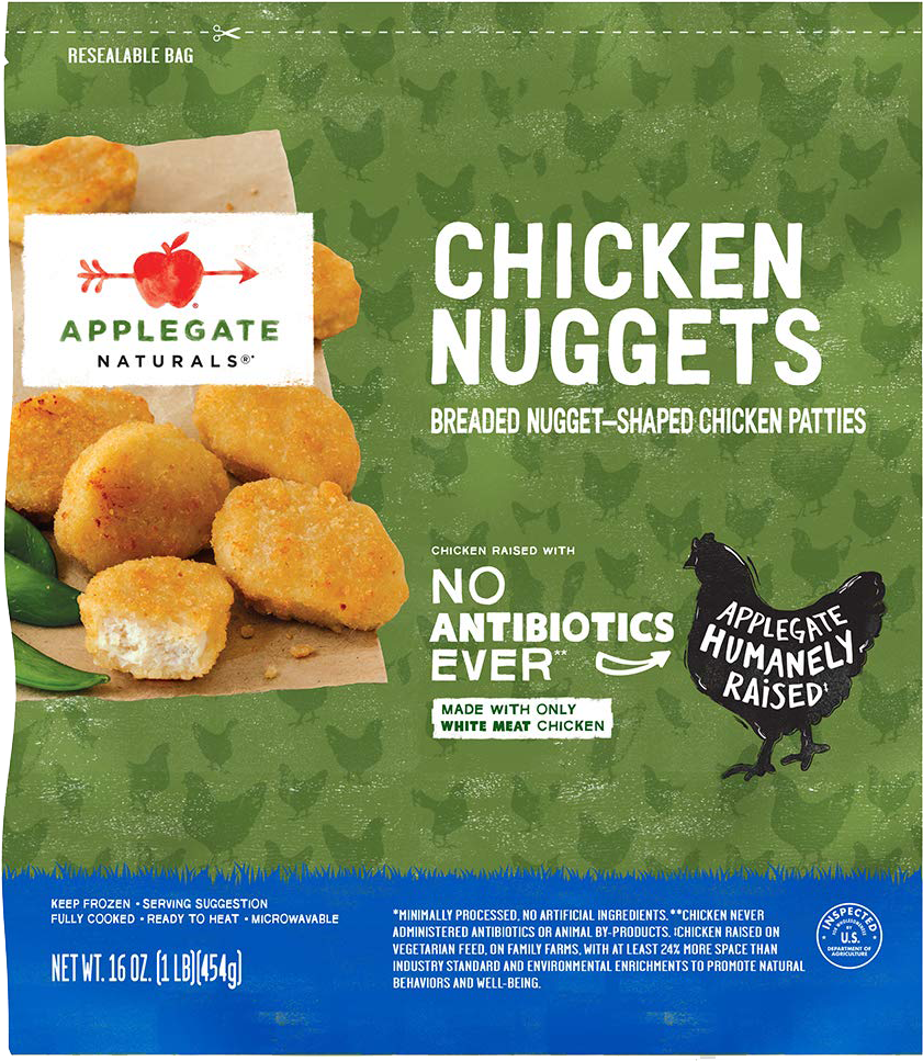 Applegate Naturals Chicken Nuggets Package PNG