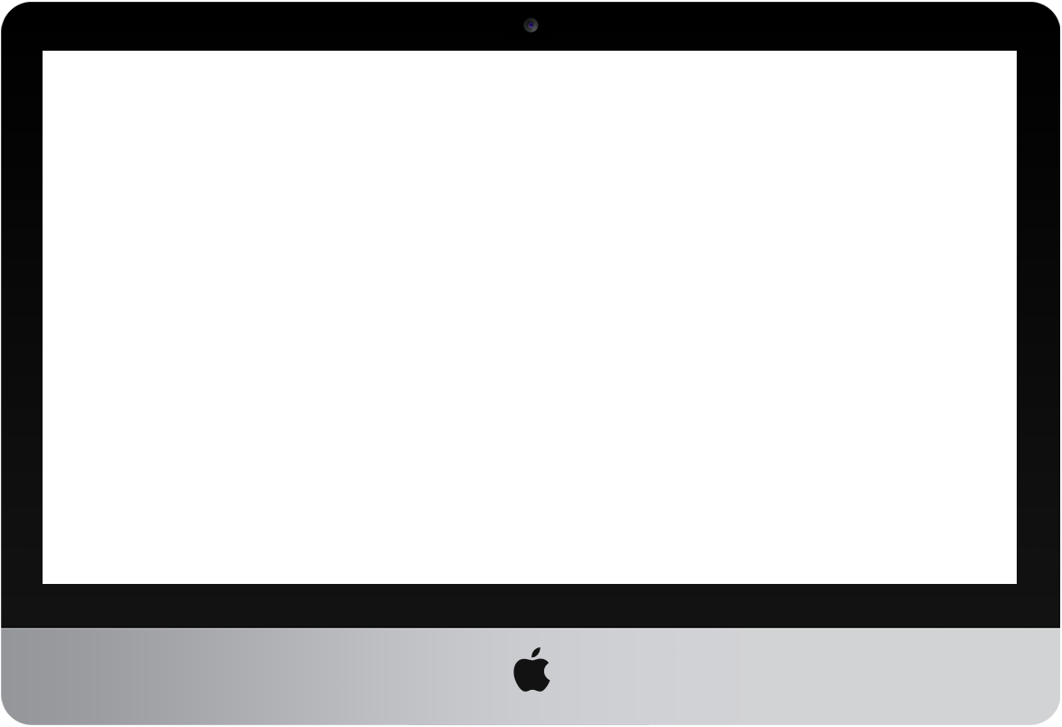 Applei Mac Blank Screen PNG