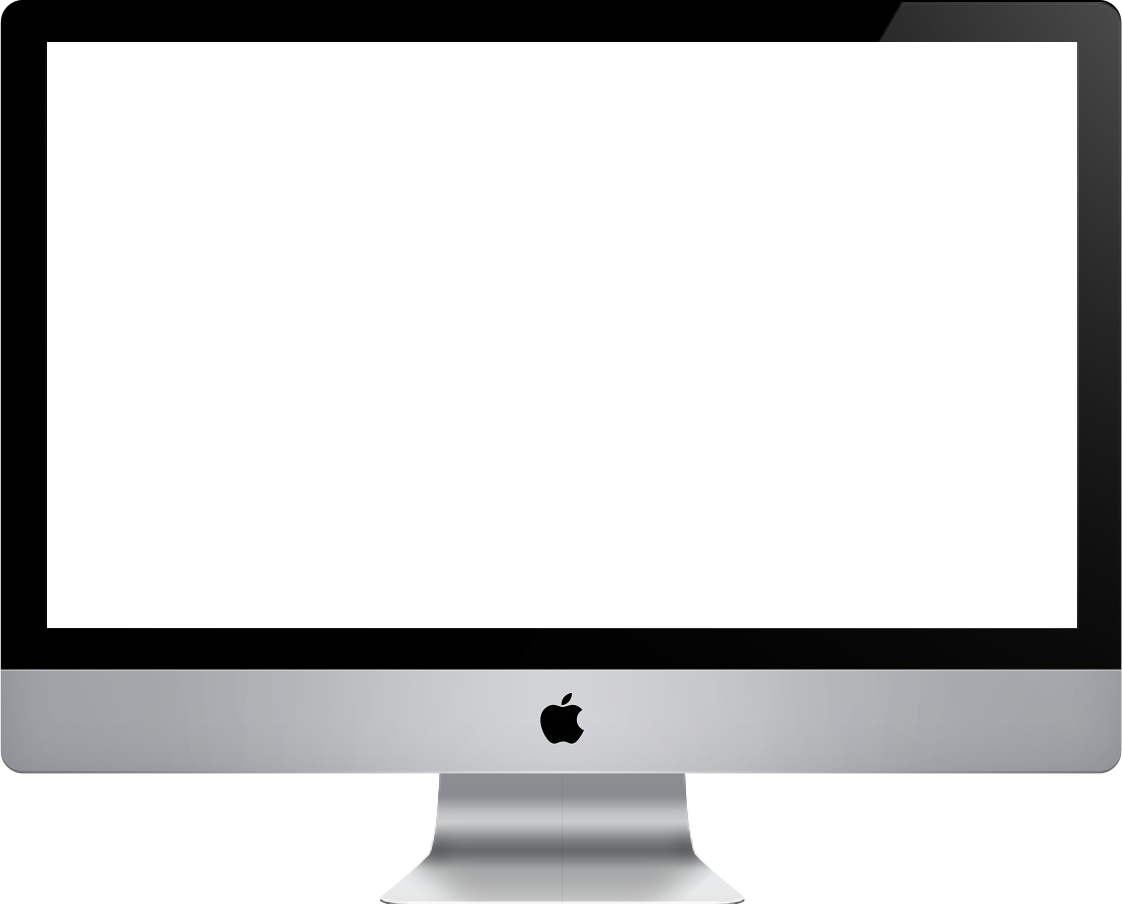 Applei Mac Front View PNG