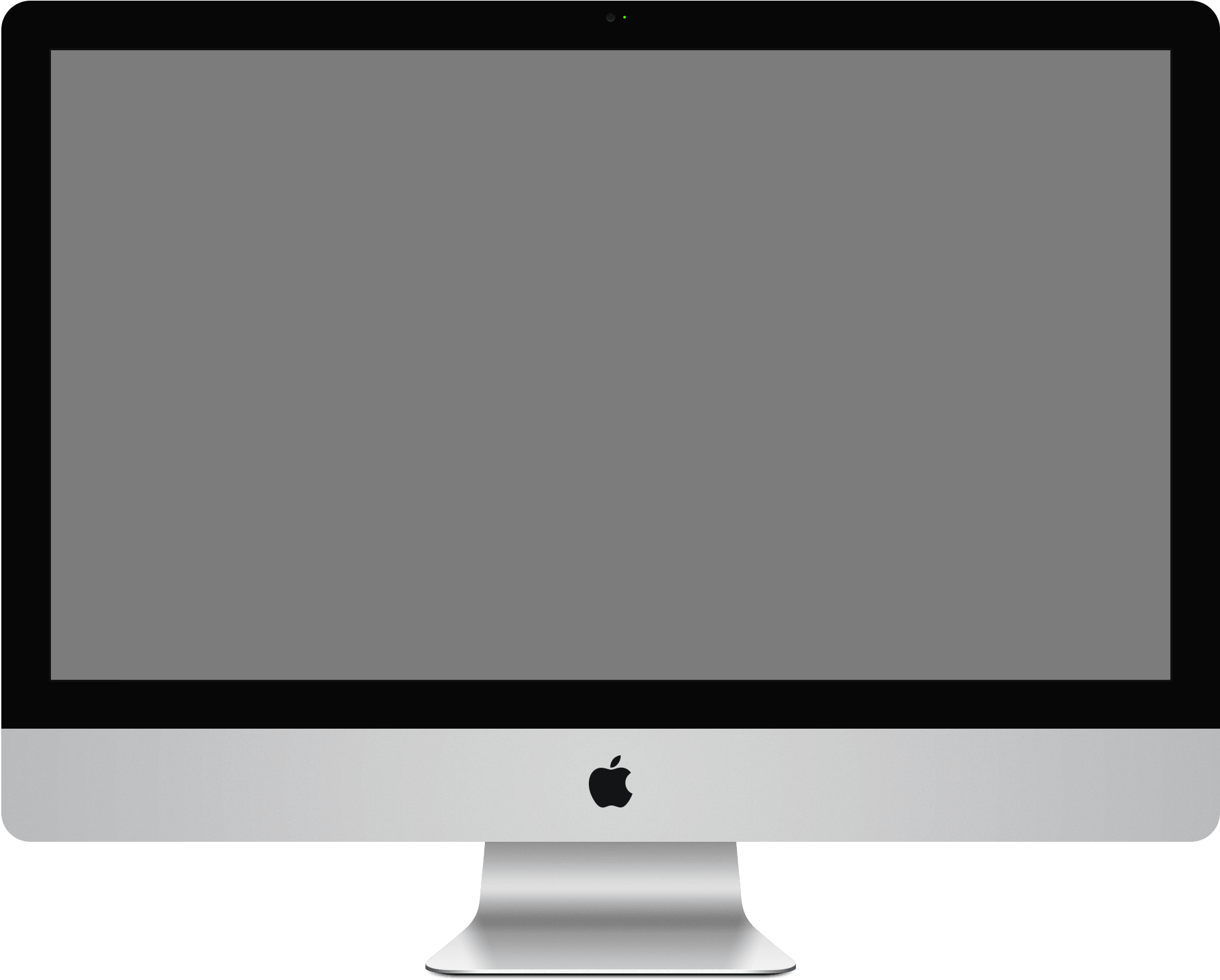 Applei Mac Monitor Front View PNG