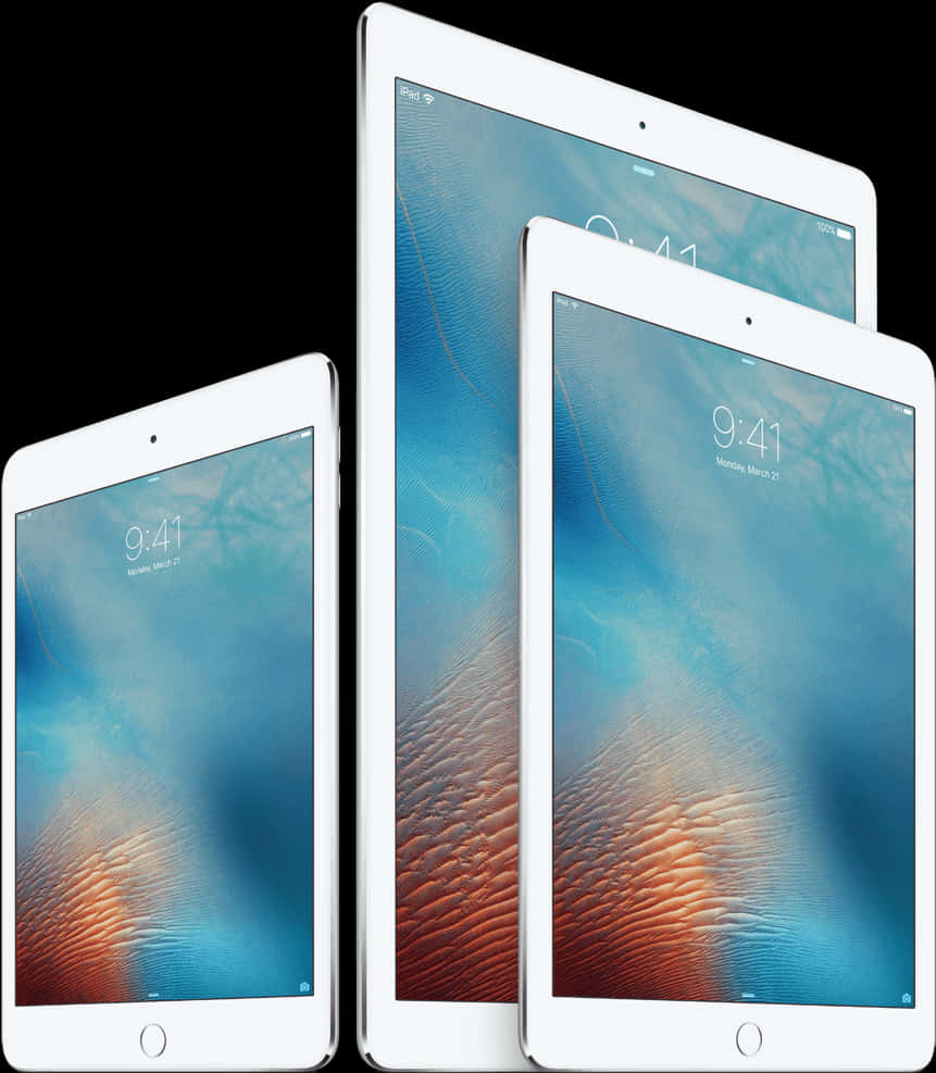 Applei Pad Family Lineup PNG