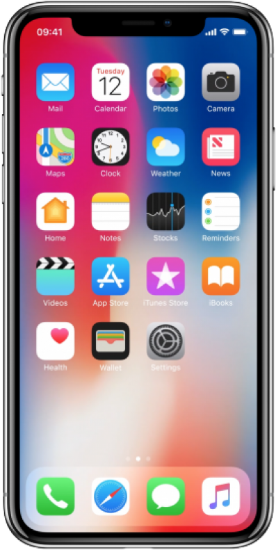 Applei Phone Home Screen Display PNG