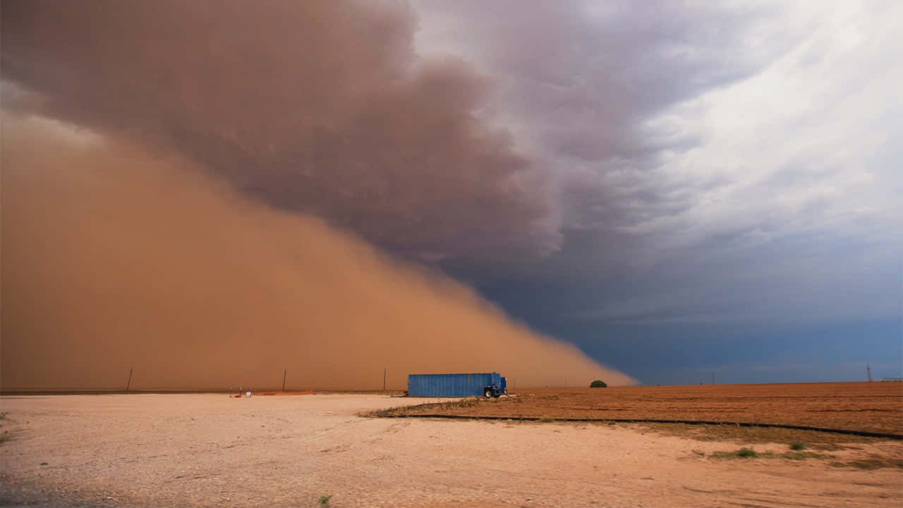 Approaching_ Dust_ Storm_ Over_ Plains.jpg Wallpaper