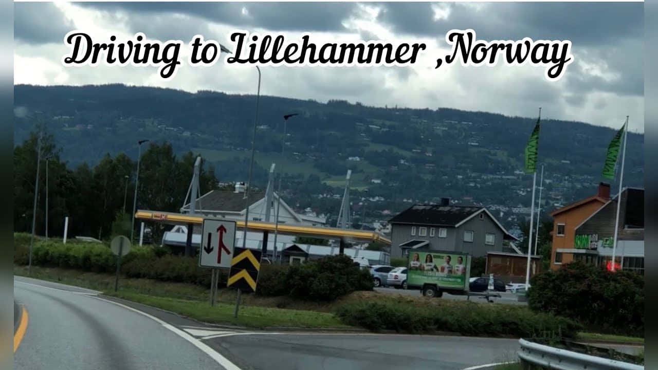 Approaching Lillehammer Norway Wallpaper