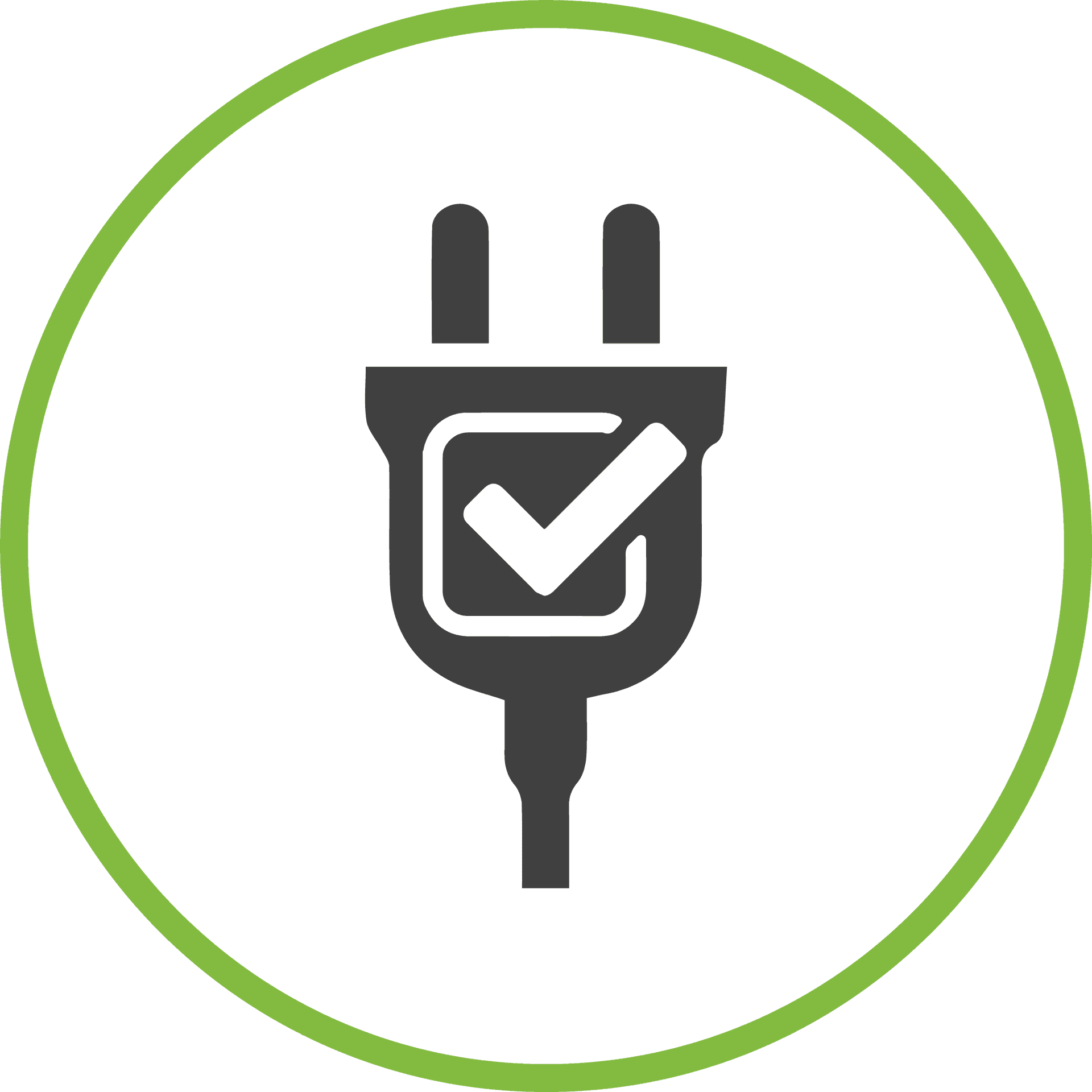 Approved Electrical Plug Icon PNG